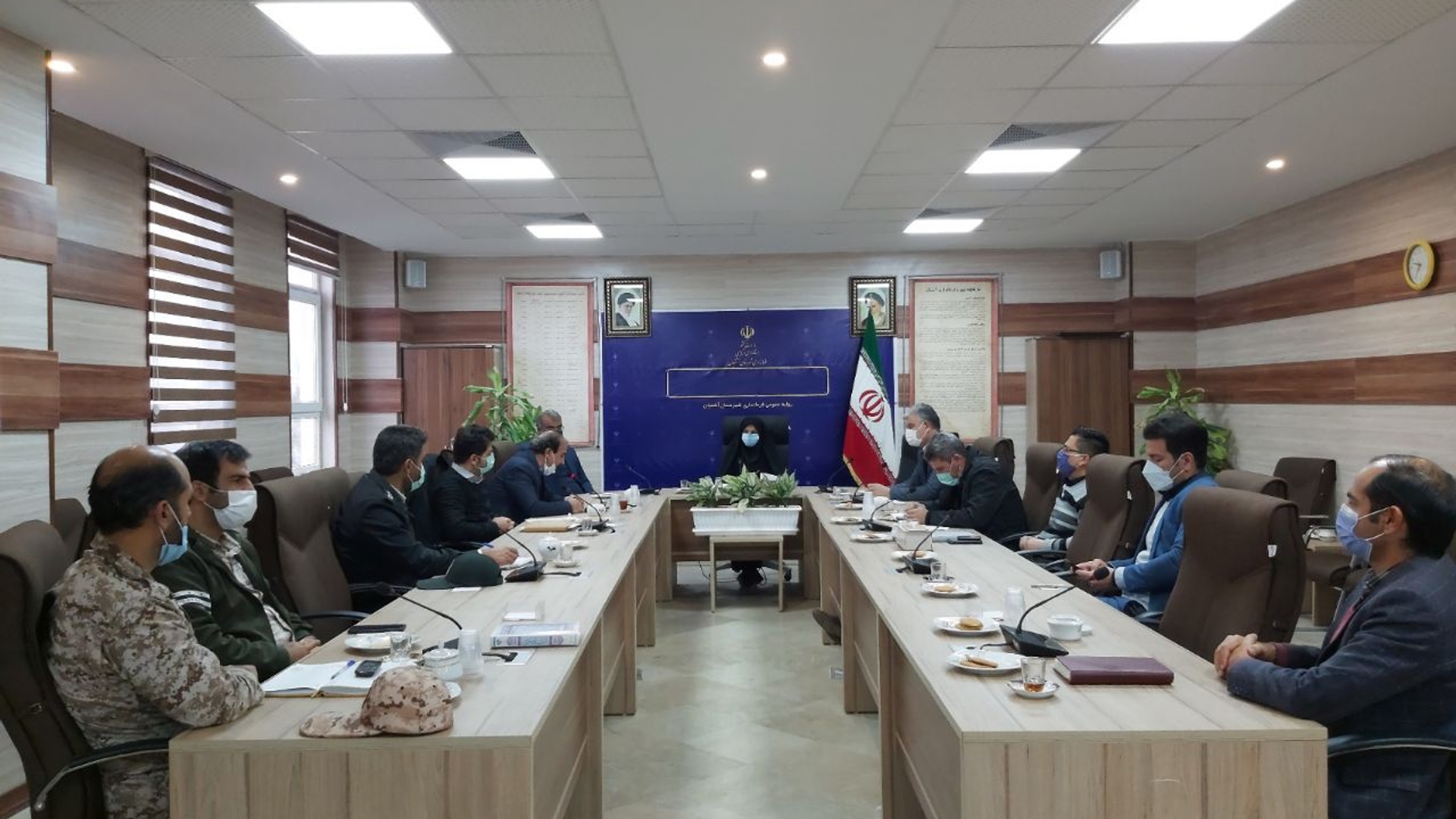 جلسه ستاد پیشگیری،هماهنگی و فرماندهی عملیات پاسخ به بحران شهرستان آشتیان