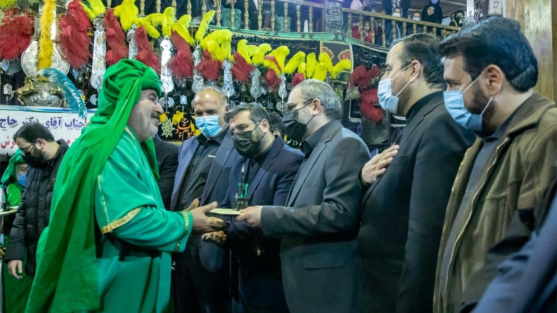 حضور وزیر فرهنگ و ارشاد اسلامی و استاندار مرکزی در آیین اختتامیه سوگواره یاس نبوی در تفرش.