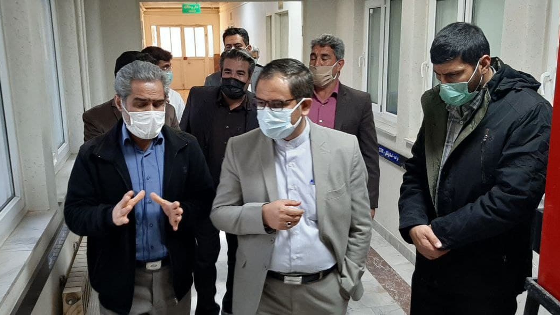 بازدید فرماندار به اتفاق اعضای شورای اسلامی شهرستان از بیمارستان امام علی(ع)کمیجان