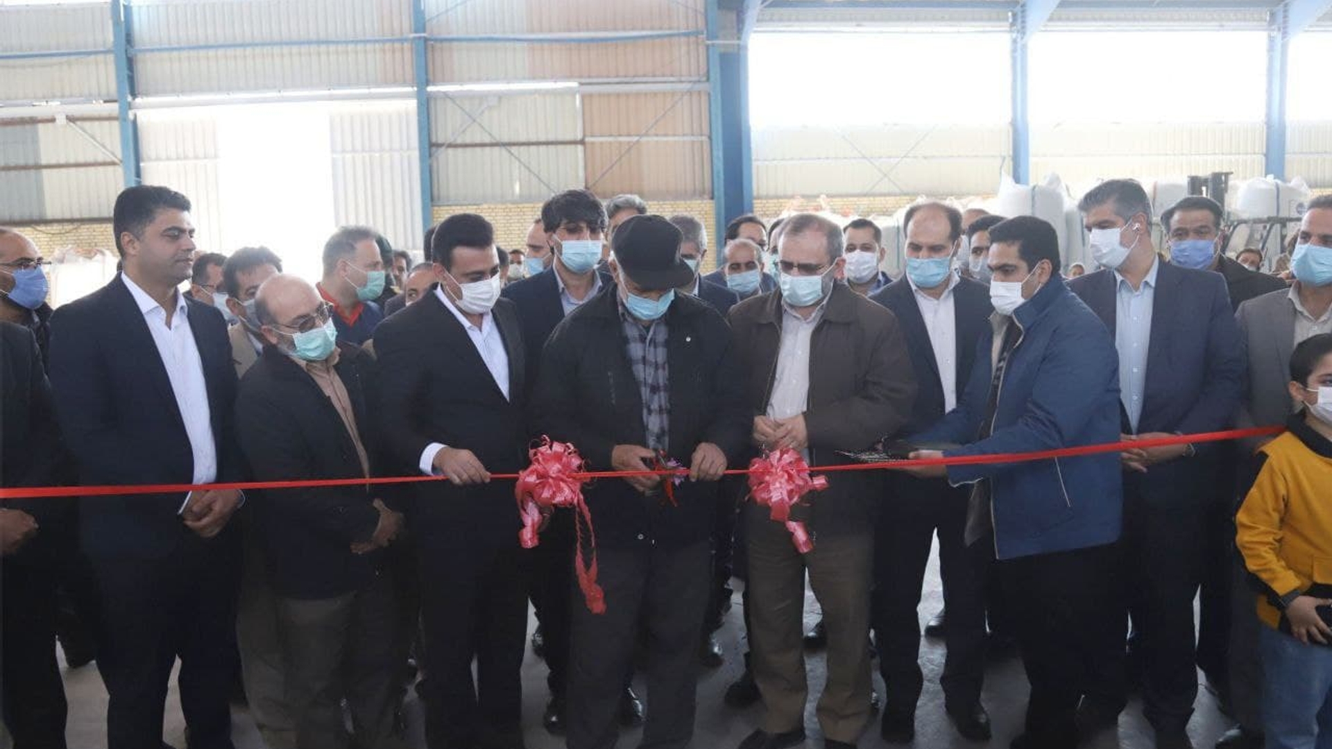 افتتاح کارخانه الیاف نرمینه در شهرک صنعتی دلیجان