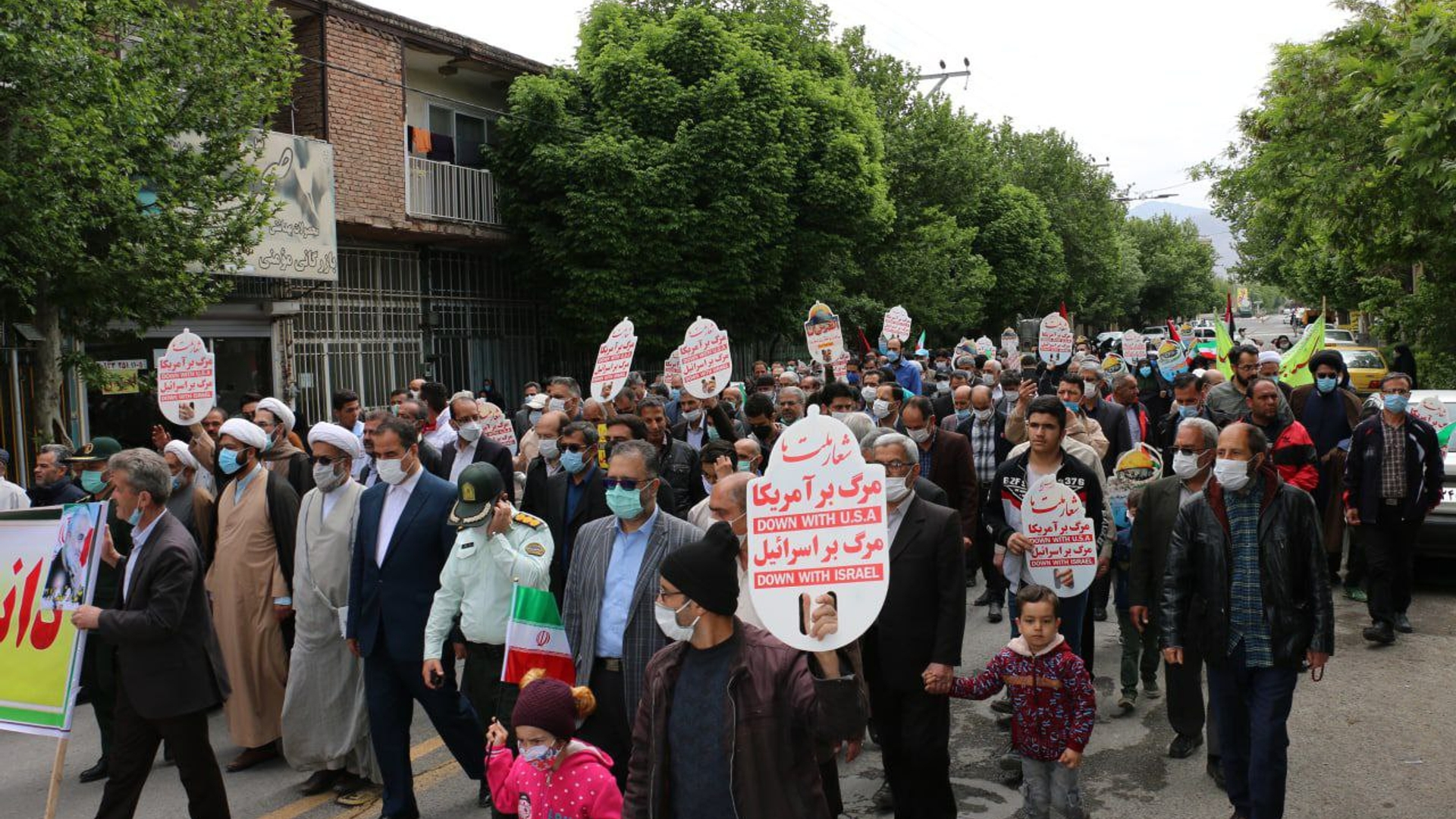 حضور حماسی و شکوهمند مردم شریف شهرستان تفرش در راهپیمایی روز جهانی قدس