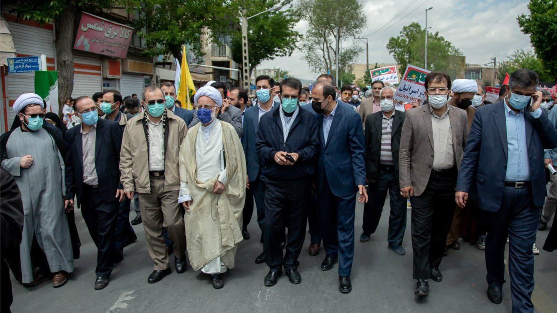 حضور مسئولین استان در راهپیمایی روز جهانی قدس
