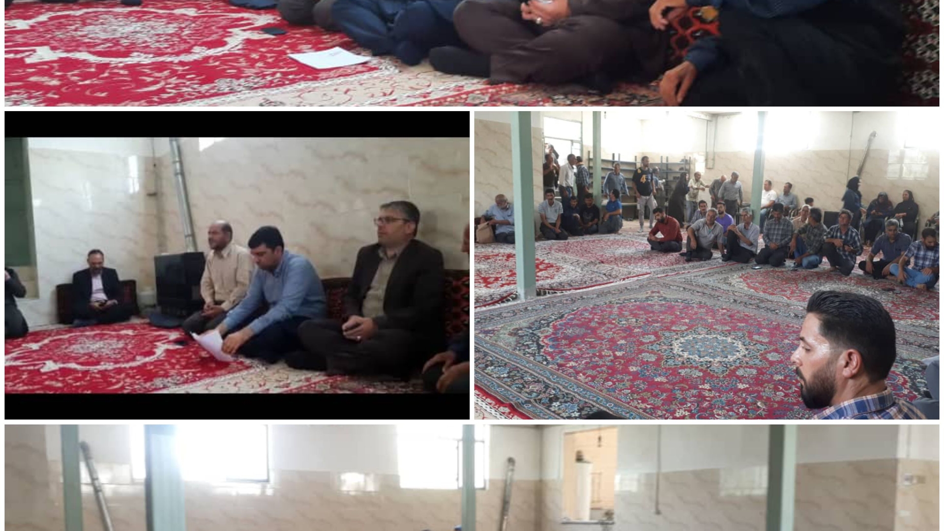 برگزاری جلسه ای در منطقه حسین آباد در خصوص مشکل آب  روستای حسین آباد و بغدادی