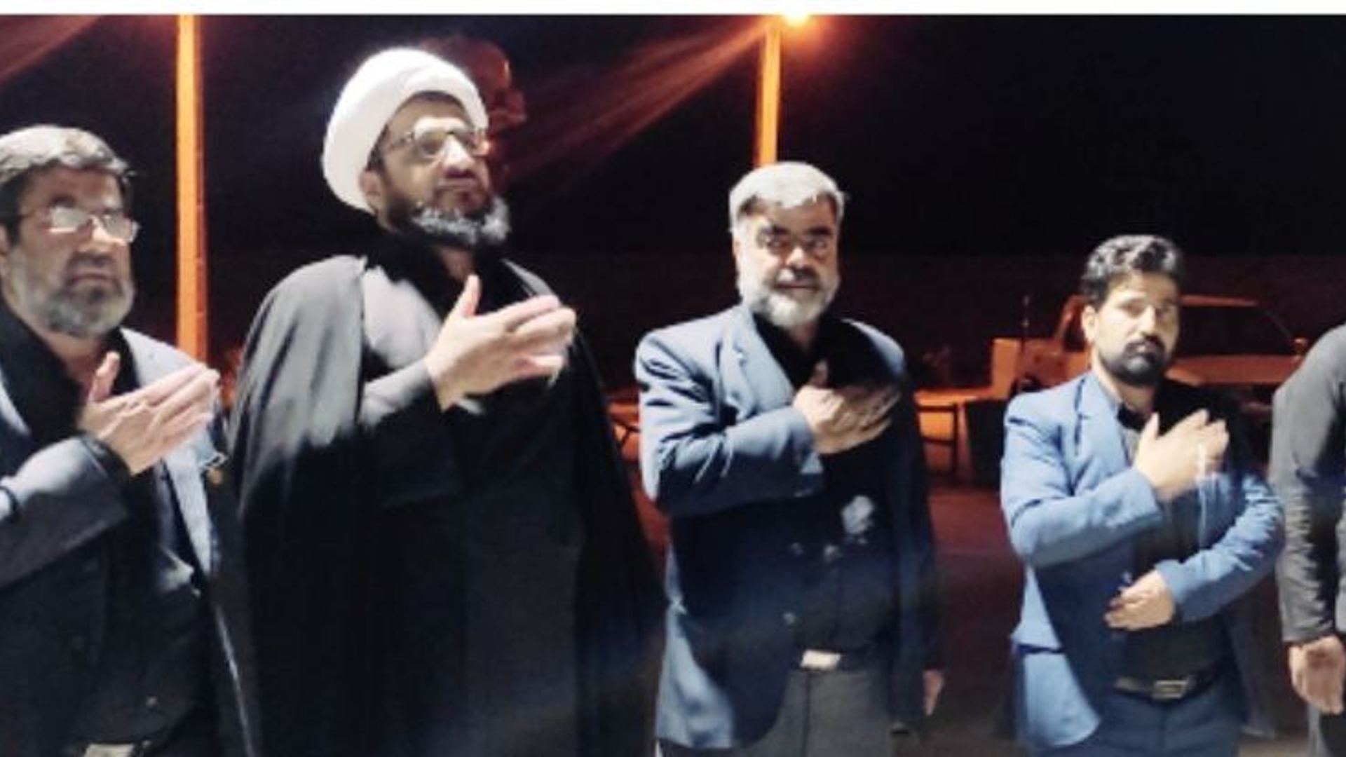 "حضور فرماندار خنداب در جمع عزاداران حسینی"
