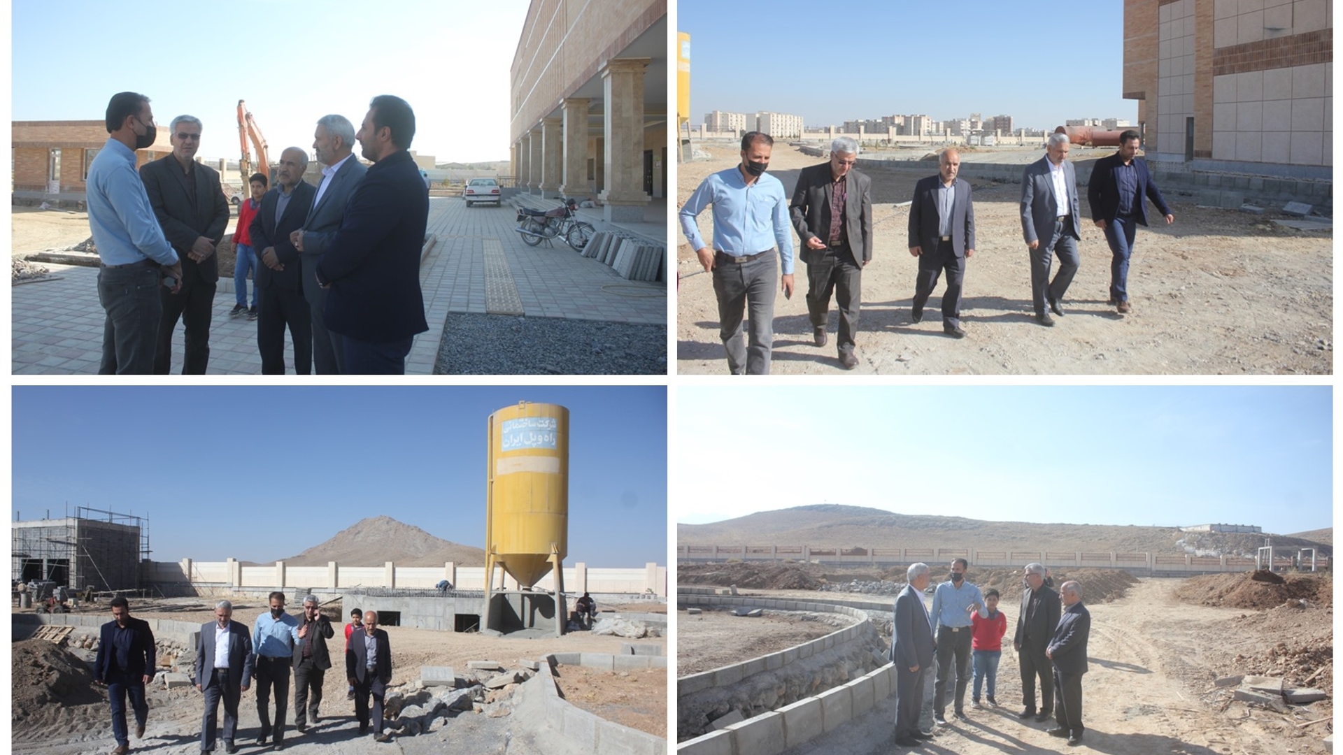 فرماندار و نماینده مردم خمین در مجلس از پروژه احداث بیمارستان 144 تختخوابی خمین بازدید کردند