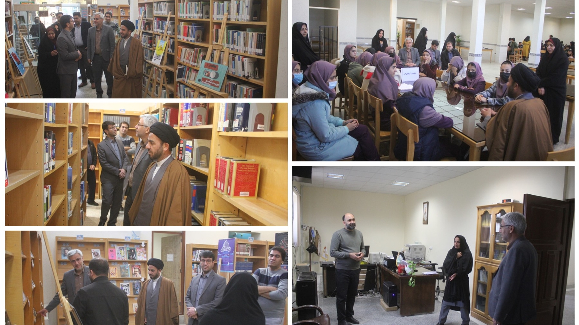 فرماندار ، امام جمعه و رئیس دادگستری شهرستان از اداره کتابخانه های خمین بازدید کردند