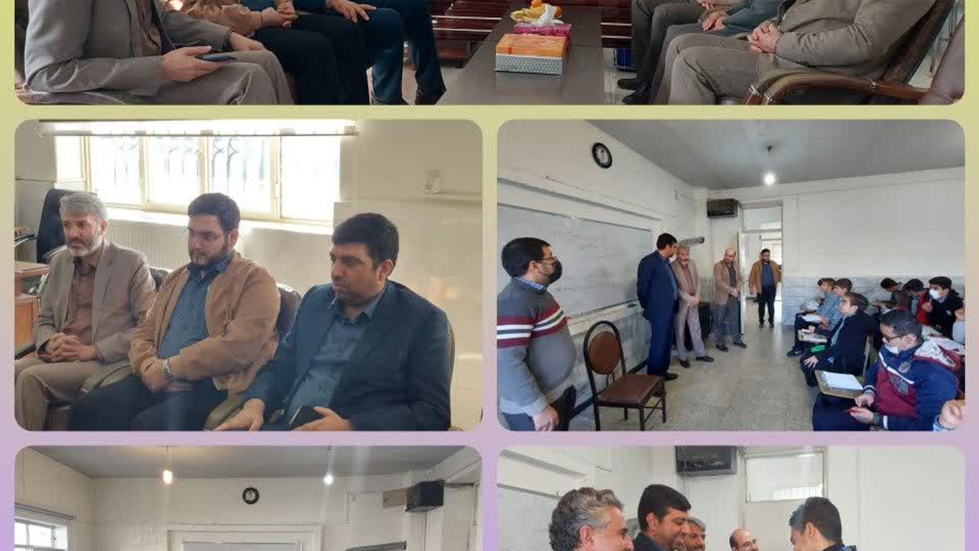 حضور فرماندار اراک در دبیرستان فرهنگیان حاج کاظمی اراک