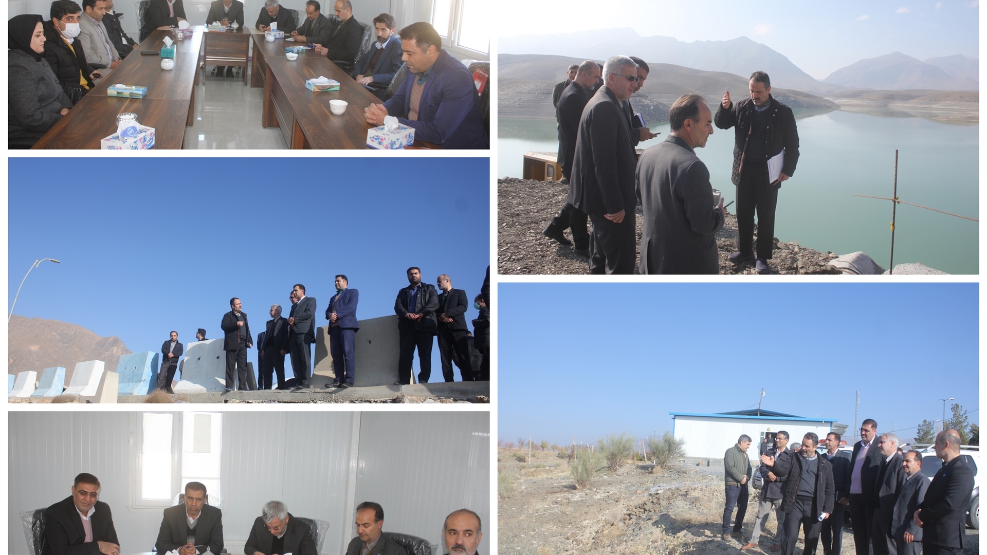 فرمانداران شهرستان های خمین ، محلات و گلپایگان از سد کوچری بازدید کردند