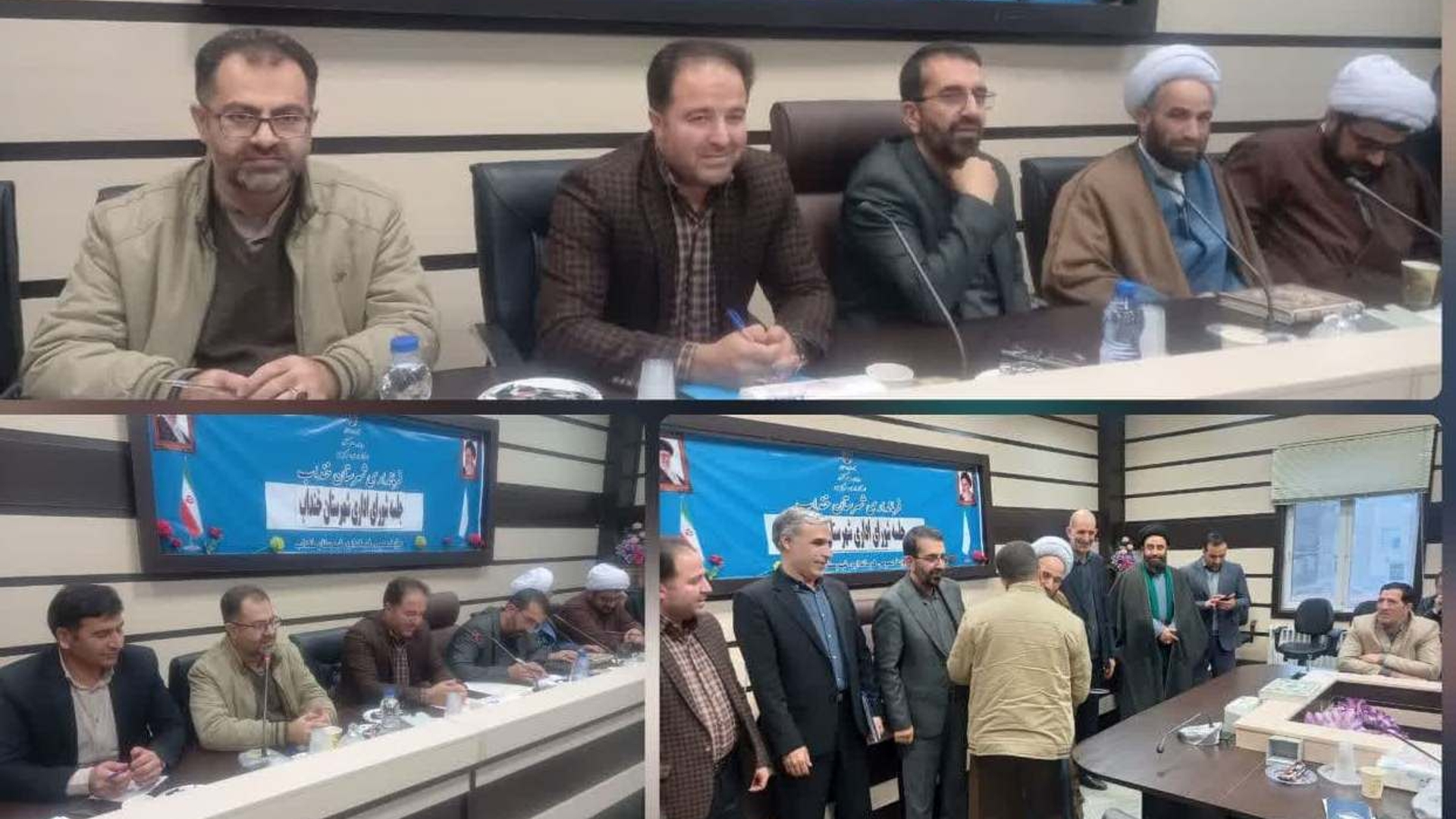 برگزاری جلسه شورای اداری شهرستان خنداب با حضور معاون سیاسی،امنیتی و اجتماعی استاندار