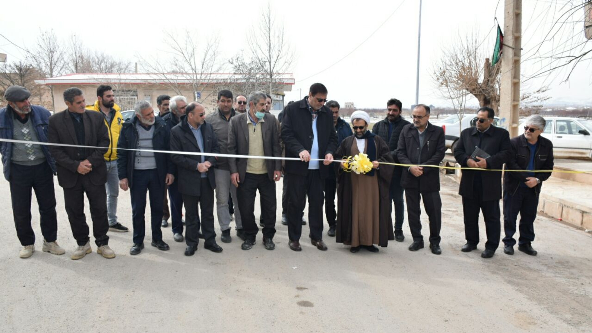 آیین افتتاح پروژه آسفالت روستای امیرآباد اراضی
