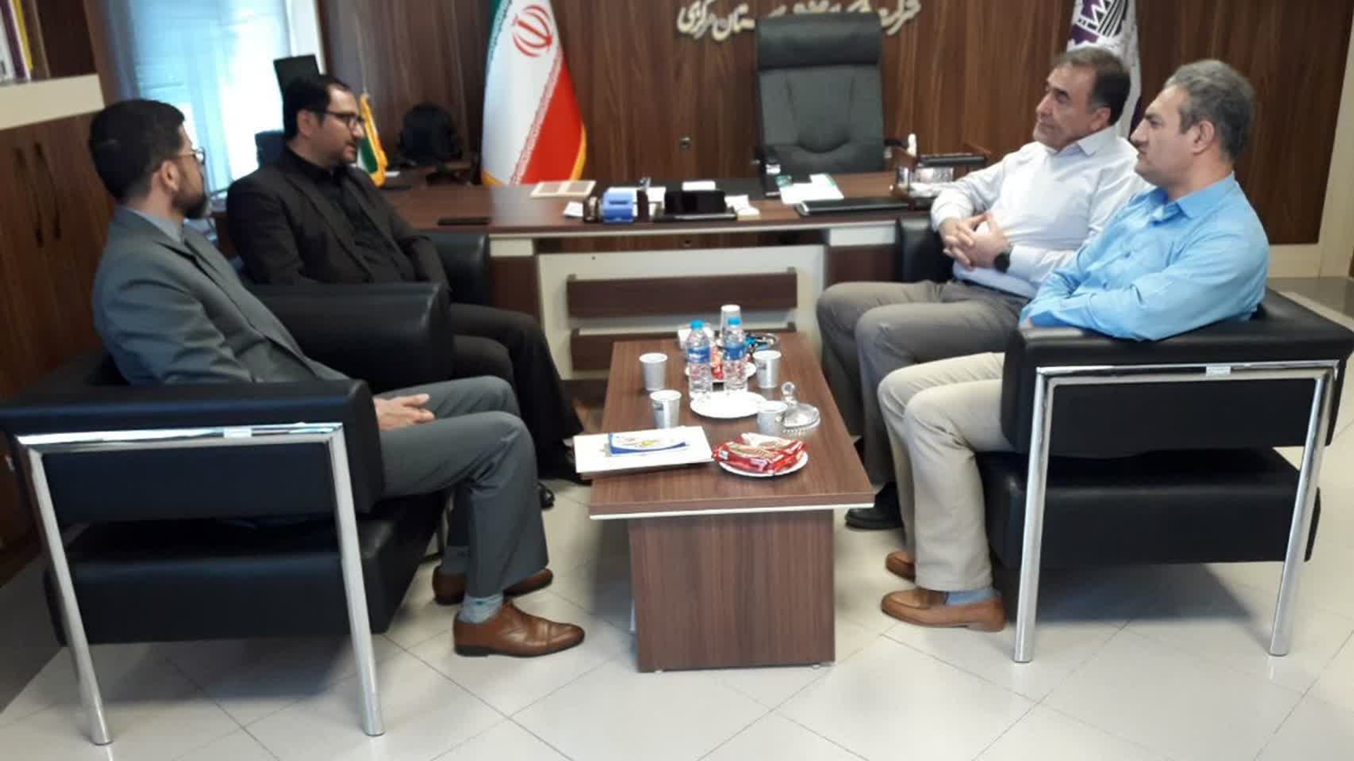 دیدار فرماندار کمیجان به اتفاق بخشدار میلاجرد با مدیرعامل شرکت شهرک‌های صنعتی استان