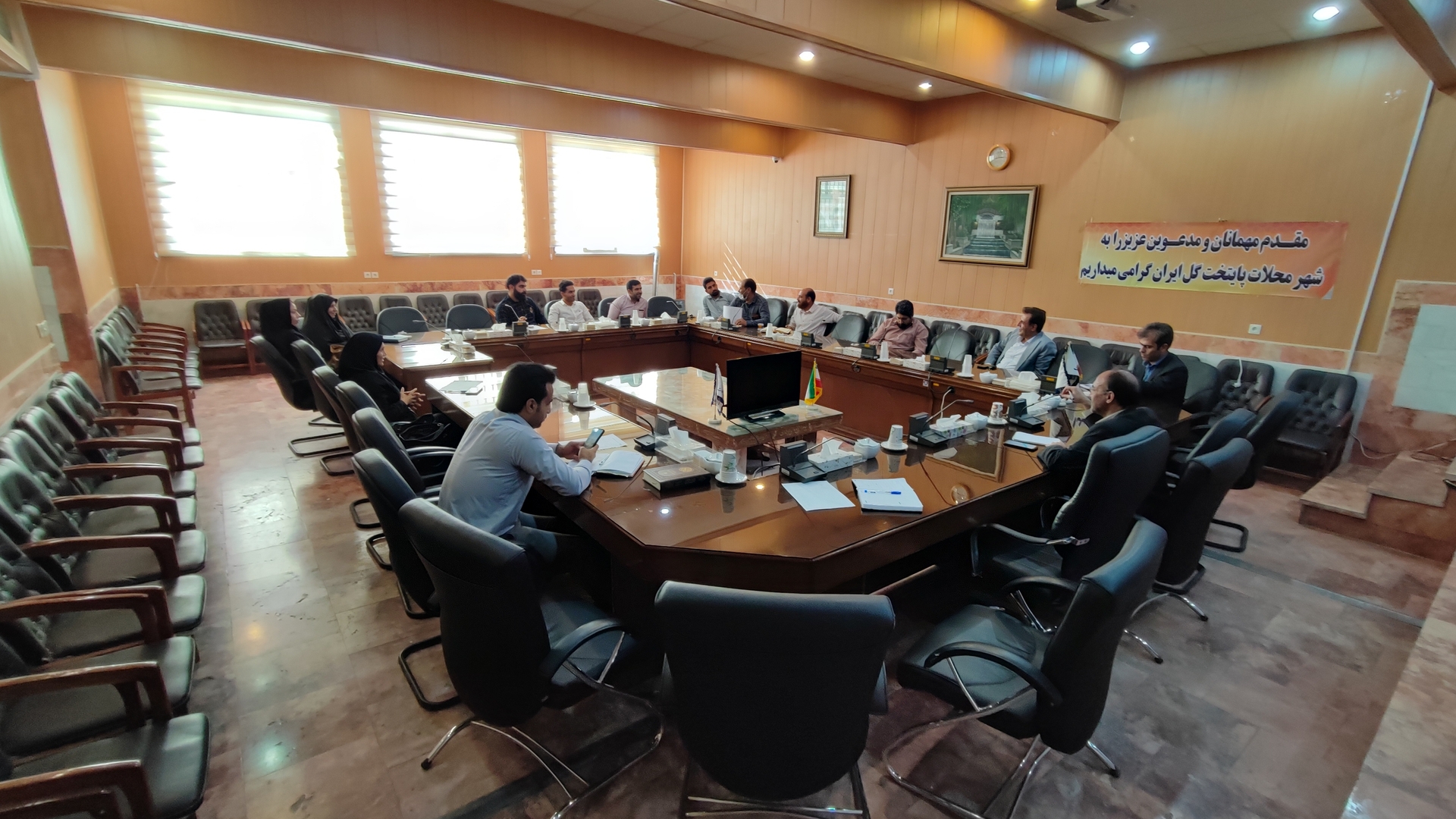 جلسه بررسی مشکلات روستاهای بخش مرکزی شهرستان محلات مورخ ۲۰ تیر