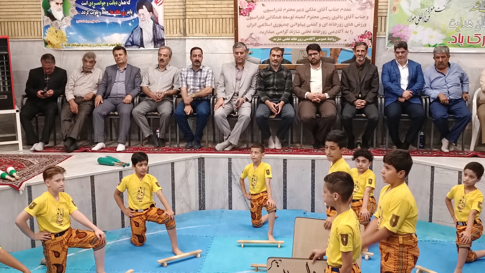 برگزاری مراسم اختتامیه اولین دوره آموزش ورزشهای زورخانه‌ای (ویژه خردسالان و نونهالان) شهرستان شازند