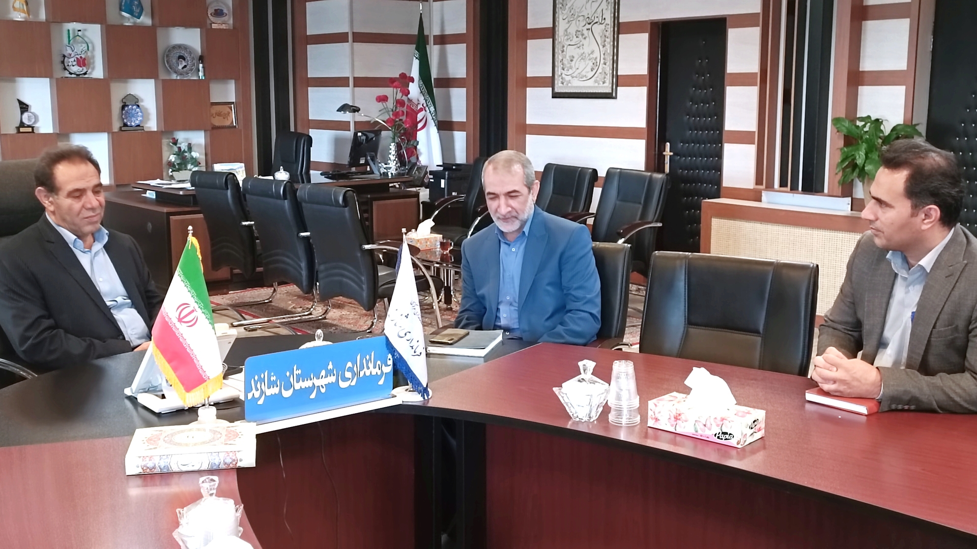 دیدار و نشست سرپرست فرمانداری شهرستان شازند با مدیرکل دامپزشکی استان مرکزی