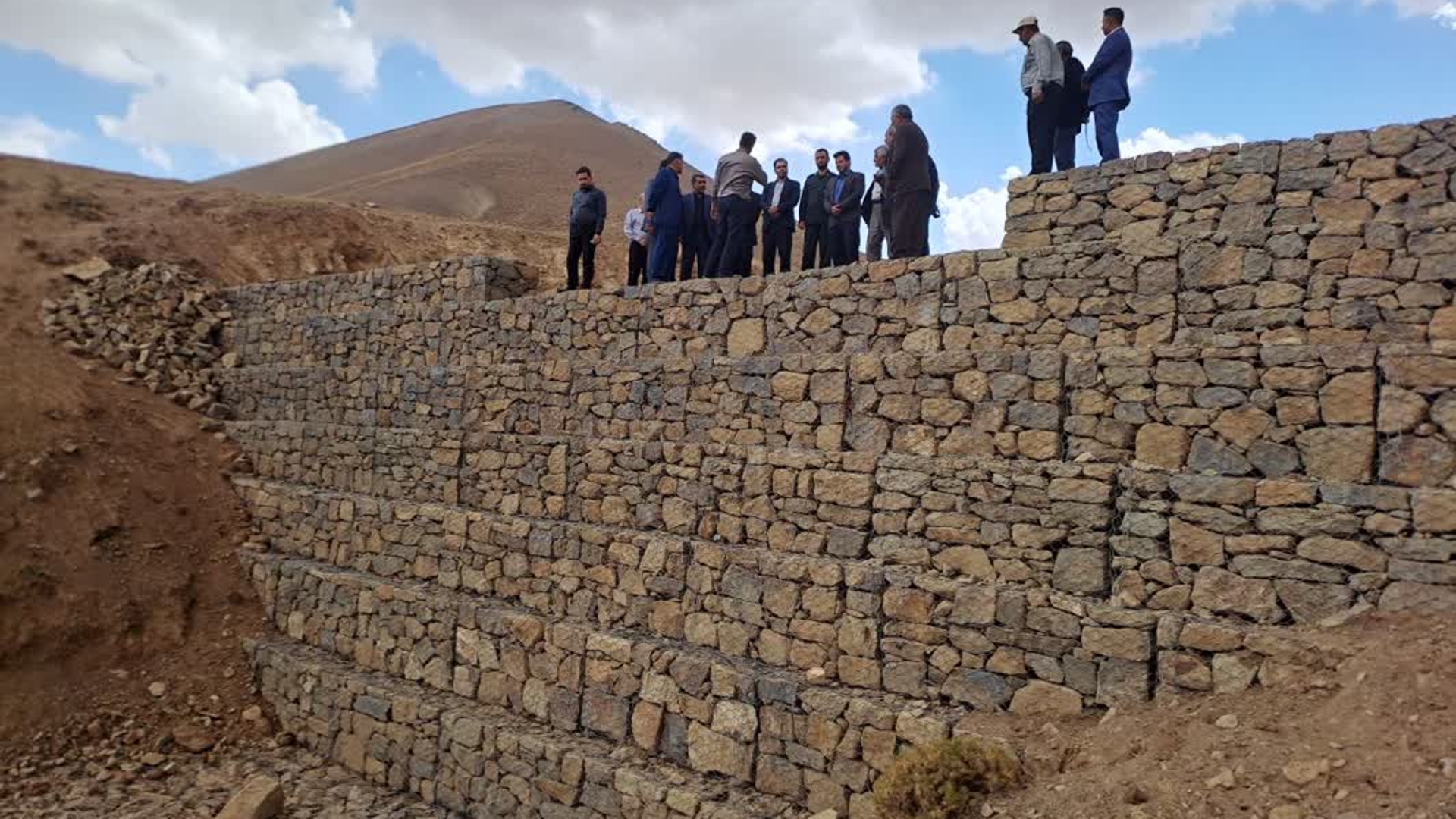 افتتاح پروژه لوله گذاری روستای مصرقان