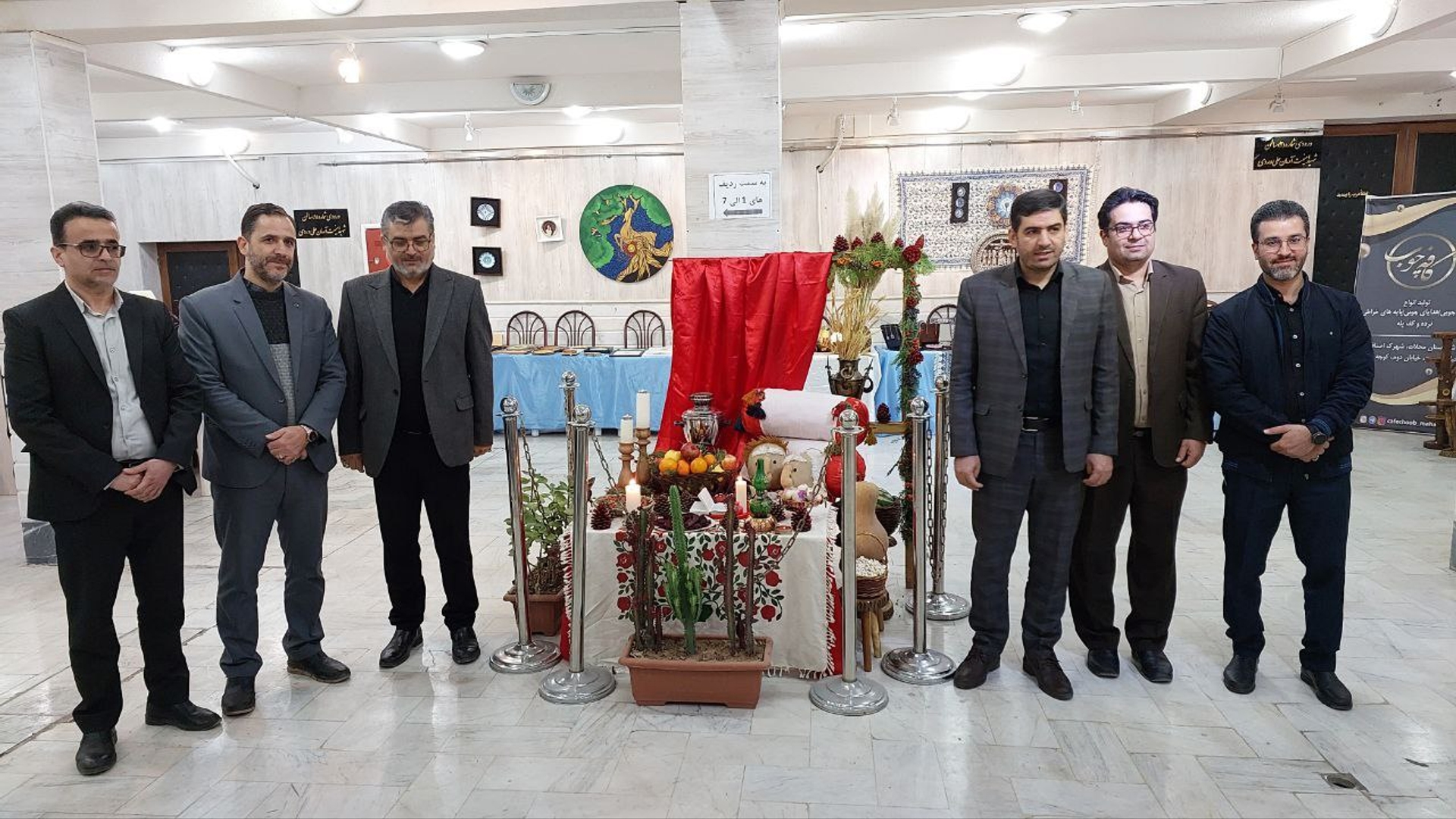 آیین افتتاح نمایشگاه صنایع دستی و سوغات ویژه شب یلدا برگزار شد.
