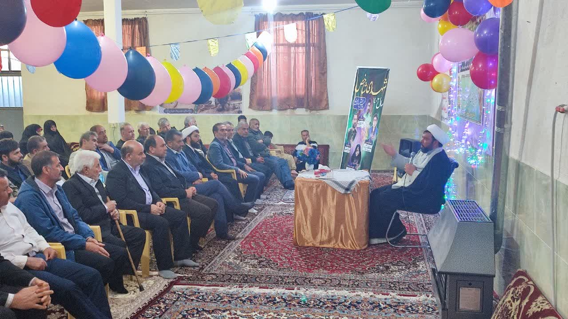 حضور فرماندار در جشن ولادت امام حسن مجتبی در روستای فرج آباد