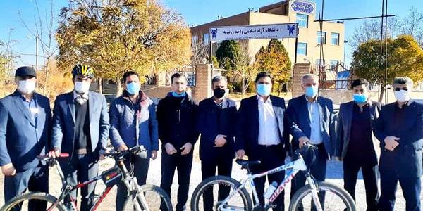 برگزاری همایش دوچرخه سواری و آیین گلباران مزار مطهر دو شهید گمنام شهر مامونیه
