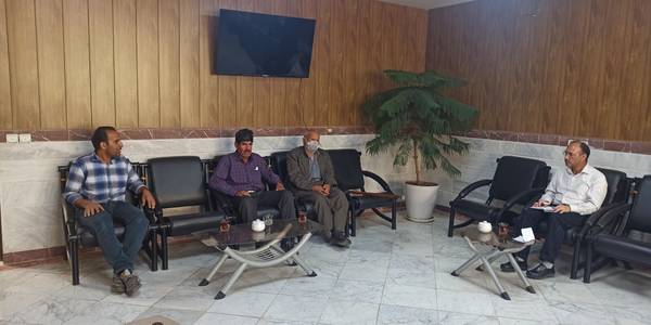 جلسه آقای آقا گلی بخشدار مرکزی با اعضای شورای اسلامی روستای جودان