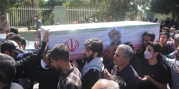 پیکر پاک پاسدار شهید " محمد کاظم هاشمی " در خمین تشییع شد