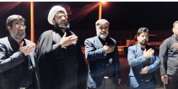 "حضور فرماندار خنداب در جمع عزاداران حسینی"