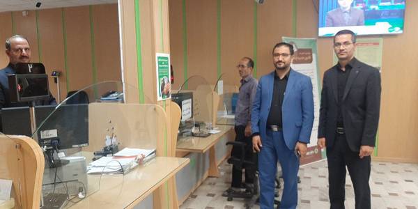 بازدید فرماندار از بانک مهر ایران
