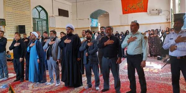 حضورفرماندار درجمع عزاداران حسینی در روزاربعین