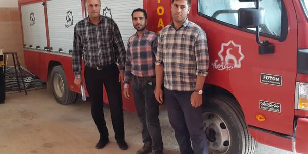بازدید کارشناس دفتر از ماشین آلات عمرانی دهیاری های بخش خنجین شهرستان فراهان