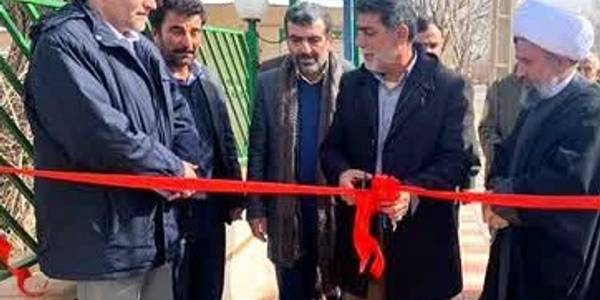 افتتاح پروژه سنگ فرش روستای عباس آباد