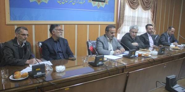 جلسه بررسی مشکلات زیر ساختی در حوزه انتخابات در شهرستان خمین