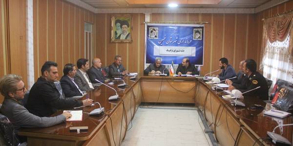 جلسه مشترک شورای ترافیک و کمیسیون حفاری شهرستان خمین برگزار شد