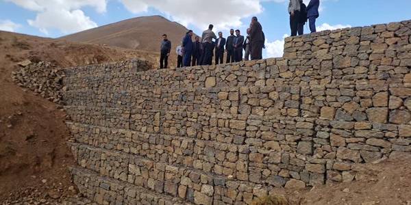 افتتاح پروژه لوله گذاری روستای مصرقان