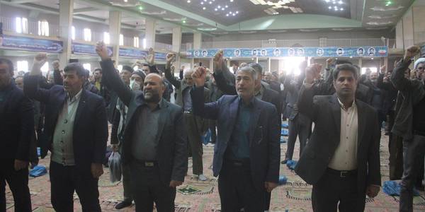 تجمع مردم شهرستان خمین در محکومیت جنایات و نسل کشی رژیم صهیونیستی در غزه برگزار شد