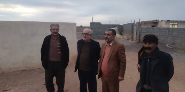 بازدید فرماندار  از روستای خان کهریز بخش زاویه